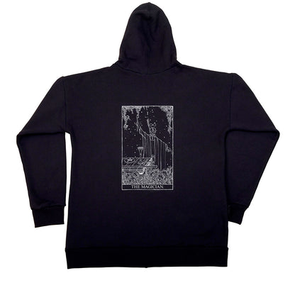 Unisex Cotton Fleece Zipped Hoodie - The Magician