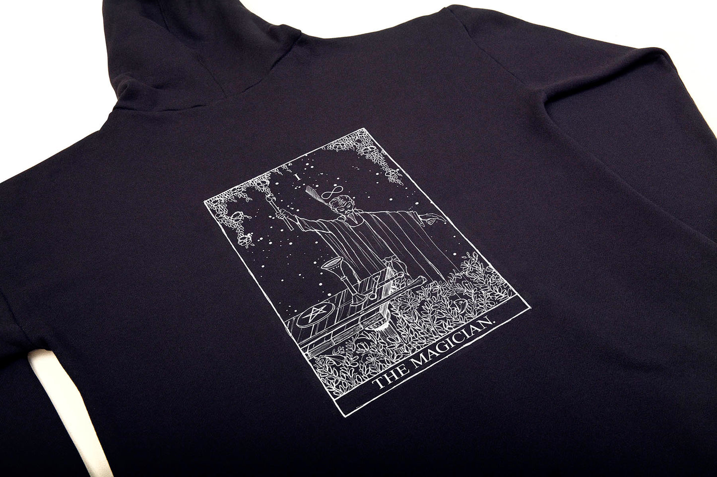Unisex Cotton Fleece Zipped Hoodie - The Magician