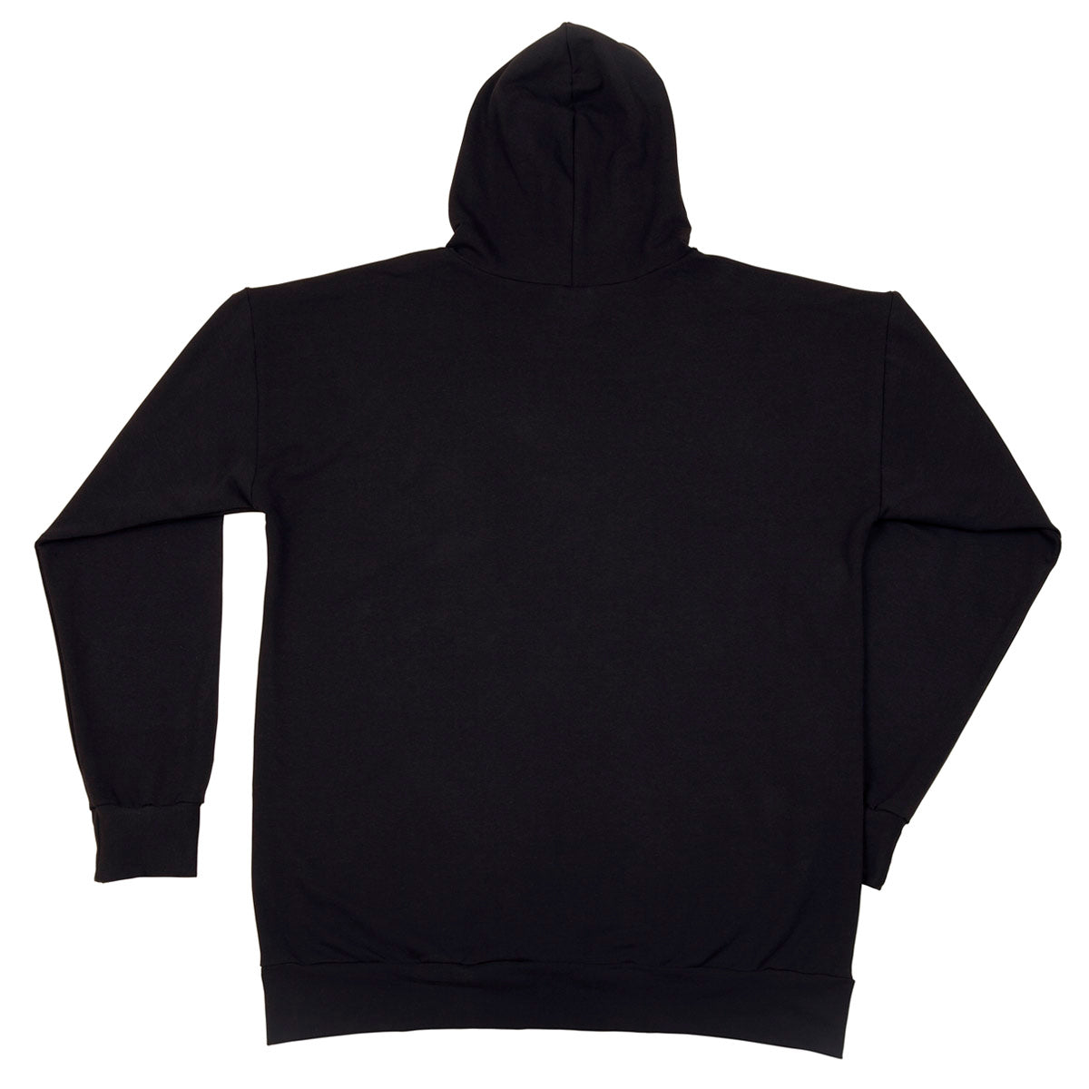Black Unisex French Organic Tag Fleece Zipped Hoodie - White Logo Series