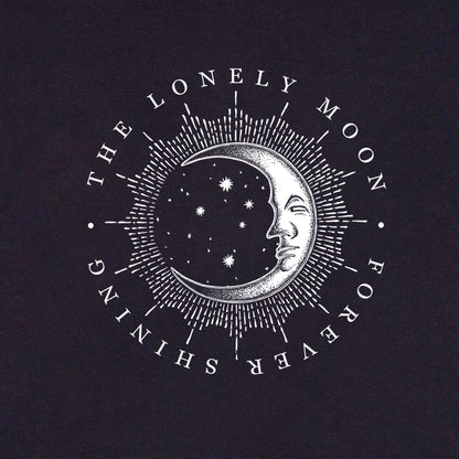Unisex Cotton Fleece Zipped Hoodie - The Lonely Moon