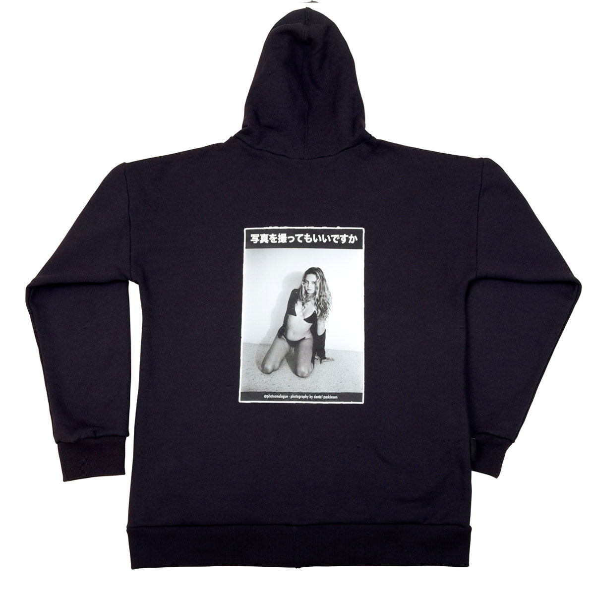 Unisex Cotton Fleece Zipped Hoodie - Photo Analogue Series, Aleisha No. 1