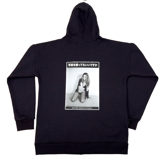 Unisex Cotton Fleece Zipped Hoodie - Photo Analogue Series, Aleisha No. 1