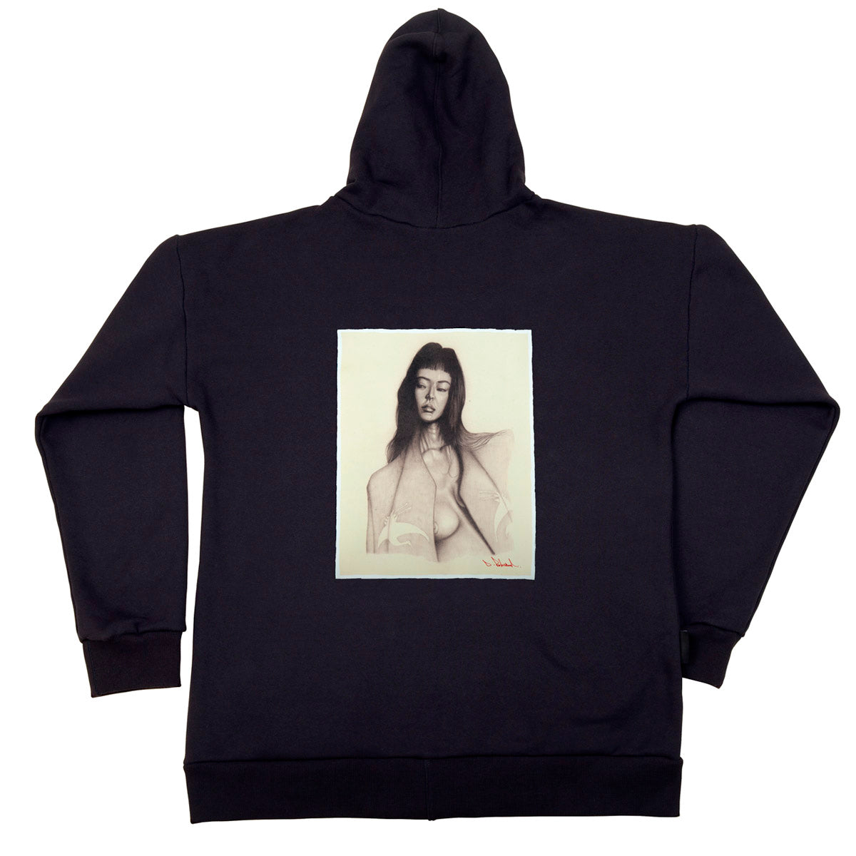 Unisex Cotton Fleece Zipped Hoodie - Two Cranes Girl