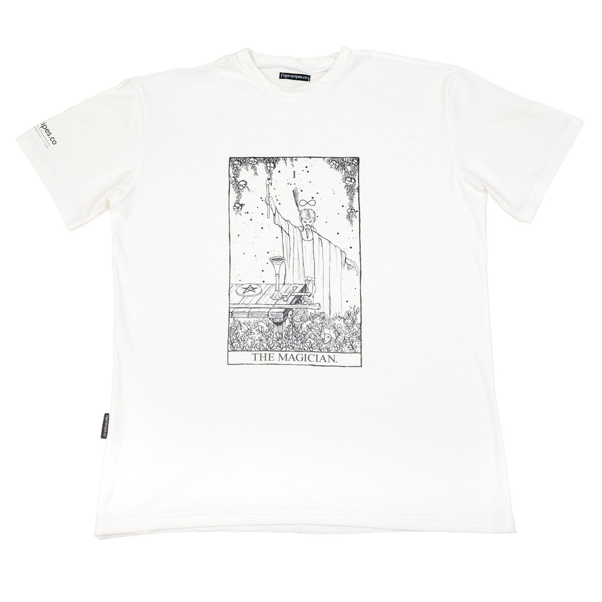 The Magician - Unisex Limited Edition Organic Cotton White Tee.