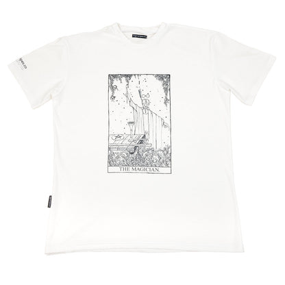 The Magician - Unisex Limited Edition Organic Cotton White Tee.